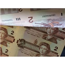 Canada 2$ Banknote sheet, $ 2.00 x 40  size of 4 x 10