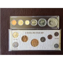 1967 and 1968 Canada coin set.