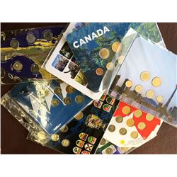 Lot of 8 uncirculated Canada coin set: 1992, 1999, 2000, 2010, 2011 x 4. 32,50 face value.