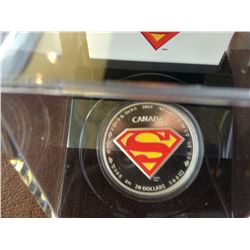 20 dollars 2014 Superman, The shield, in original case with COA and box.