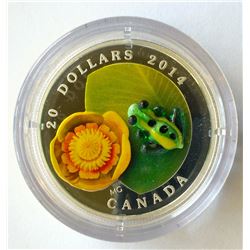 20 dollars 2015 proof silver coin: Murano, the Frog