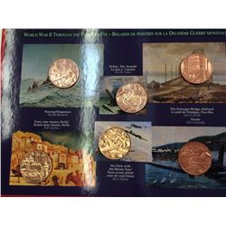 Canada Magnetic tokens: Remembers copper, set of 6.