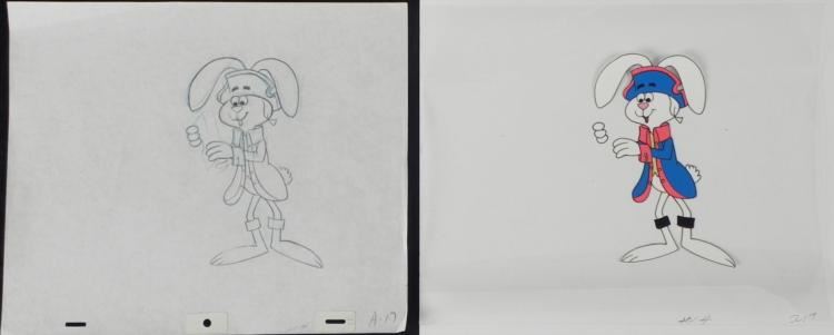 Trix Rabbit Original Cel Drawing Production Art Cereal