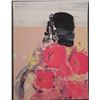 Image 1 : Maristen Signed Proof Print Abstract Red Flowers
