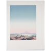 Image 1 : Pastel Japanese Rooftop Landscape Print Unknown Artist