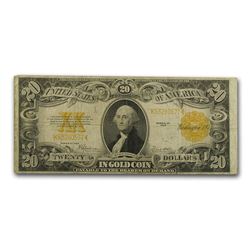 1922 $20 GOLD CERTIFICATE