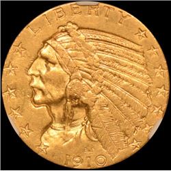 1910 $5 Indian Gold Eagle coin