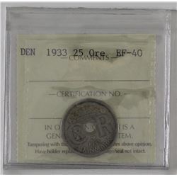 Denmark 1933 25 ore ICCS EF40