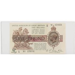 1919 Great Britain 1 Pound.  S/N: K/99 179551, VF-EF