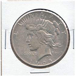 United States 1928 Peace Dollar; VF to EF