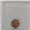 Image 2 : Newfoundland 1-cent 1943C ICCS Certified MS64 RED. A nice deep cherry Red/Orange.