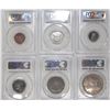 Image 2 : 1937 Mirror Specimen set PCGS Certified; 1ct SP64RD, 5ct SP64, 10ct SP64+, 25ct SP64+, 50ct SP66, $1