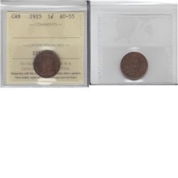 1-cent 1925 ICCS AU55