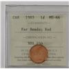 Image 1 : 1-cent 1983 Far Beads ICCS MS66 Red