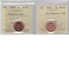 Image 1 : 1-cent 2006 Non Magnetic & 2006P Magnetic ICCS MS67 Red. Both tied for finest known. 2pcs
