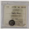 Image 1 : 5-cent 1875H silver ICCS VG10 small date. Key date