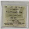 Image 1 : 5-cent 1909 Round Leaves; Bow Tie ICCS Certified MS65!  A near flawless coin with bold details and s