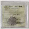 Image 1 : 5-cent 1937 ICCS MS-65