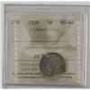 Image 1 : 5-cent 1939 ICCS MS-64