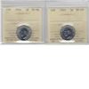 Image 1 : 5-cent 1944 both coins  ICCS certified MS65 & MS66. (123/130)
