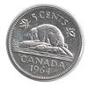 Image 3 : 5-cent 1964 Extra Water Line ICCS MS63 Cameo