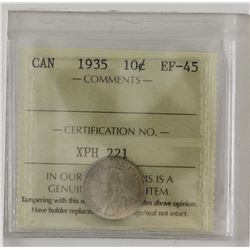 10-cent 1935 ICCS Certified EF45