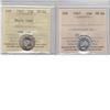 Image 1 : 10-cent 1947 & 1947 Maple Leaf ICCS MS64. Lot of 2 coins.