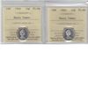 Image 1 : 10-cent 1965, 1966 & 1969 ICCS PL66 Heavy Cameo. Lot of 3 coins.