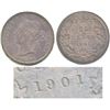 Image 3 : 25-cent 1901 Repunched 9 Variety ICCS MS63.  Amazing rustic toning.