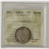 Image 1 : 25-cent 1902H  ICCS Certified MS64. Coin is lightly toned with hints of olive green and indigo blues