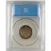 Image 2 : 25-cent 1917 CCCS MS64, cross graded ICCS MS64. Nice golden toning.