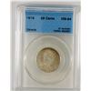 Image 1 : 25-cent 1918 CCCS MS64, cross graded ICCS MS64. Strong lustre with a very defined strike.