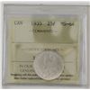 Image 1 : 25-cent 1935 Geroge 5th ICCS MS64. A blast white coin with strong features.