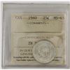 Image 1 : 25-cent 1940 ICCS Certified MS65. A soft white coin with hints of golden toning.