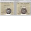 Image 1 : 25-cent ICCS 1951 High Relief MS64, 1952 High Relief MS63. 2pcs.