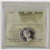 Image 1 : 25-cent 1954 ICCS Certified PL65.