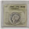 Image 1 : 50-cent 1948 ICCS MS60. Blast white
