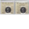 Image 1 : 50-cent 1972 ICCS SP67 Heavy Cameo, 1973 ICCS SP66 Heavy Cameo.  Lot of 2 coins.