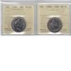 Image 1 : 50-cent 1980 & 1995 ICCS MS66. 2pcs