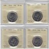 Image 1 : 50-cent 2009, 2010, 2012 & 2014 ICCS MS66. 4pcs