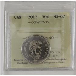 50-cent 2012 ICCS MS67. Tied for finest known.