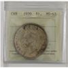 Image 1 : silver $1 1939 ICCS MS65. Light golden toning