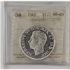 Image 1 : Silver $1 1945 ICCS Certified MS60.  Coin has some bag marks, recommend viewing.
