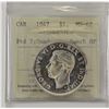 Image 1 : silver $1 1947 Ptd 7; 4xHP ICCS MS62