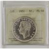 Image 1 : Silver $1 1951  ICCS Certified PL66. A fully struck coin with crisp details.