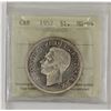 Image 1 : Silver $1 1952 No Water Line  ICCS MS64