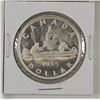 Image 1 : silver $1 1955 Arnprior without die break in brilliant uncirculated condition