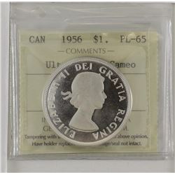 silver $1 1956 ICCS PL65 Ultra Heavy Cameo