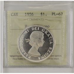 silver $1 1956 ICCS PL67 Heavy Cameo.