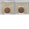 Image 1 : loon $1 1994, 1995 Peacekeeping ICCS MS65. 2pcs